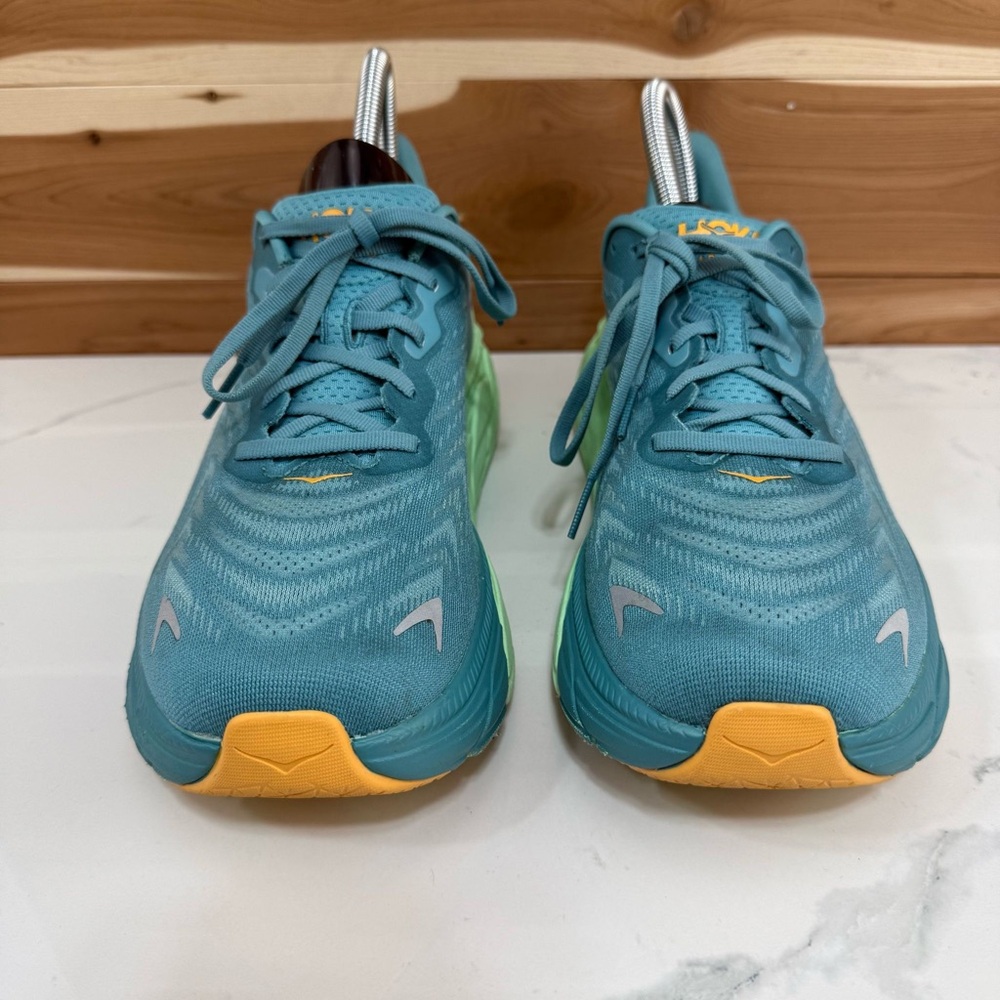 Hoka One One Arahi 6 Men's Running Shoes Walking Gym Size 9.5D Ocean Mist Lime - Picture 3 of 13